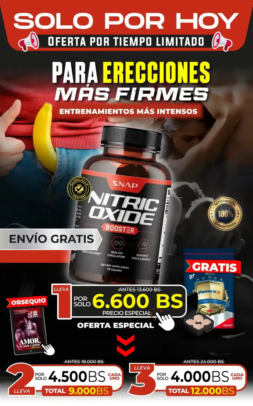 3 FRASCOS DE NITRIC OXIDE